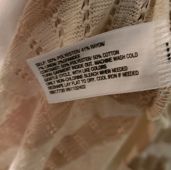 NWT Xhiliration Lightweight Striped Hi/lo Sweater, Size medium - Picture 8 of 11